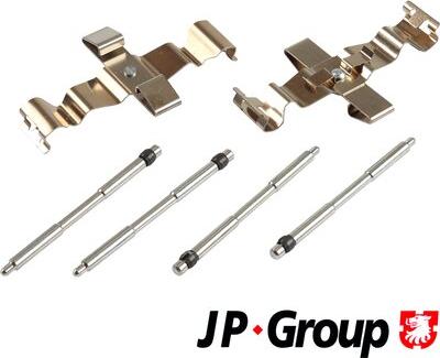 JP Group 1164004610 - Piederumu komplekts, Disku bremžu uzlikas www.autospares.lv