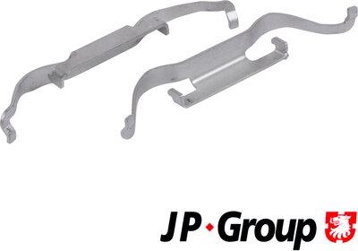 JP Group 1163650910 - Piederumu komplekts, Disku bremžu uzlikas www.autospares.lv