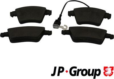 JP Group 1163609010 - Тормозные колодки, дисковые, комплект www.autospares.lv