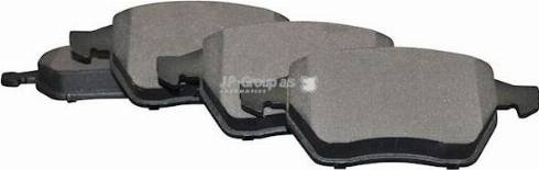 JP Group 1163604210 - Тормозные колодки, дисковые, комплект www.autospares.lv