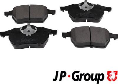 JP Group 1163605110 - Тормозные колодки, дисковые, комплект www.autospares.lv