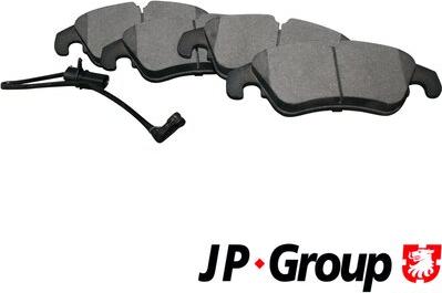 JP Group 1163606910 - Bremžu uzliku kompl., Disku bremzes www.autospares.lv