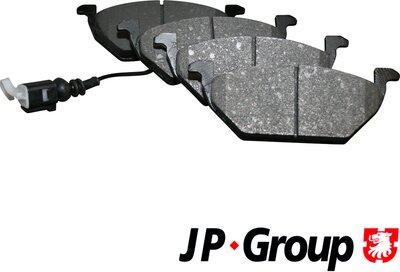 JP Group 1163601010 - Тормозные колодки, дисковые, комплект www.autospares.lv