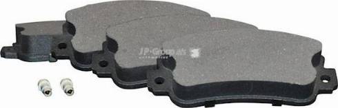 JP Group 1163608710 - Тормозные колодки, дисковые, комплект www.autospares.lv