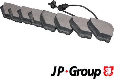 JP Group 1163602710 - Brake Pad Set, disc brake www.autospares.lv