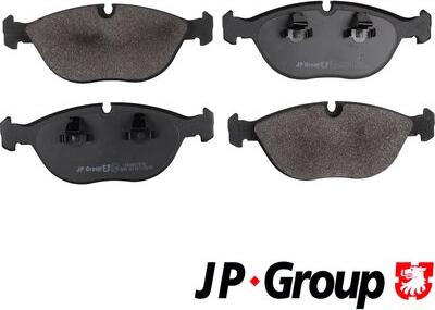 JP Group 1163607410 - Тормозные колодки, дисковые, комплект www.autospares.lv