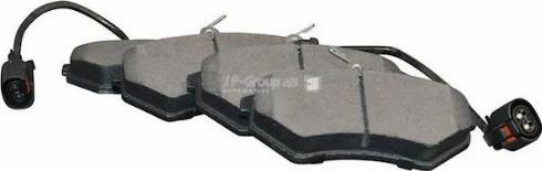 JP Group 1163607510 - Тормозные колодки, дисковые, комплект www.autospares.lv