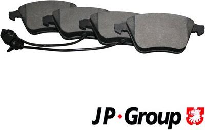 JP Group 1163607010 - Тормозные колодки, дисковые, комплект www.autospares.lv