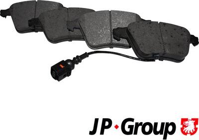 JP Group 1163607810 - Тормозные колодки, дисковые, комплект www.autospares.lv