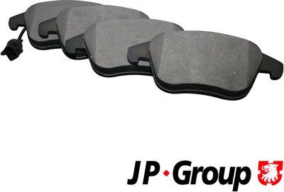 JP Group 1163607210 - Тормозные колодки, дисковые, комплект www.autospares.lv