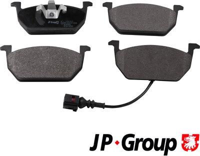 JP Group 1163614010 - Тормозные колодки, дисковые, комплект www.autospares.lv