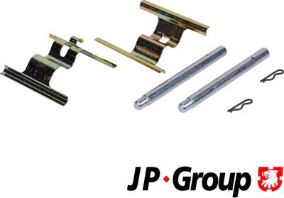 JP Group 1163750210 - Piederumu komplekts, Disku bremžu uzlikas www.autospares.lv