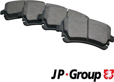 JP Group 1163706510 - Тормозные колодки, дисковые, комплект www.autospares.lv