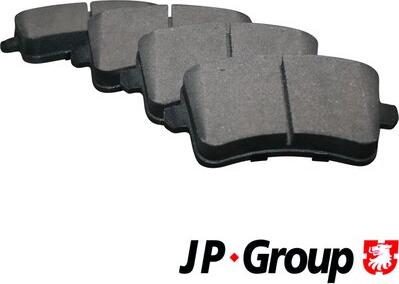 JP Group 1163706810 - Тормозные колодки, дисковые, комплект www.autospares.lv