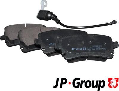 JP Group 1163706210 - Тормозные колодки, дисковые, комплект www.autospares.lv