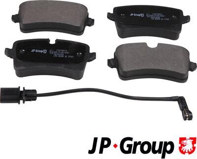 JP Group 1163708510 - Тормозные колодки, дисковые, комплект www.autospares.lv