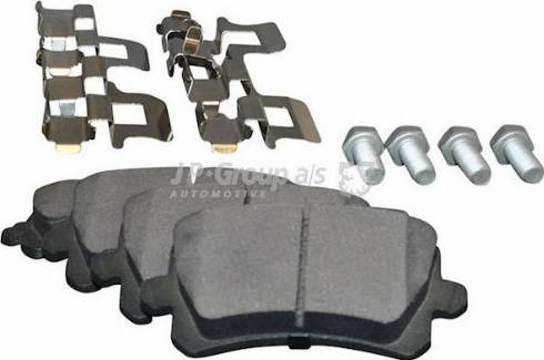 JP Group 1163707710 - Brake Pad Set, disc brake www.autospares.lv