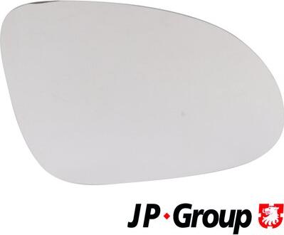 JP Group 1189304580 - Spoguļstikls, Ārējais atpakaļskata spogulis www.autospares.lv