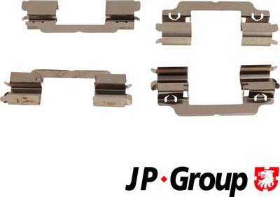 JP Group 1364004310 - Piederumu komplekts, Disku bremžu uzlikas www.autospares.lv