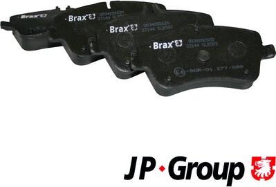 JP Group 1363600710 - Bremžu uzliku kompl., Disku bremzes www.autospares.lv