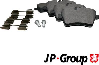 JP Group 1363601510 - Bremžu uzliku kompl., Disku bremzes www.autospares.lv