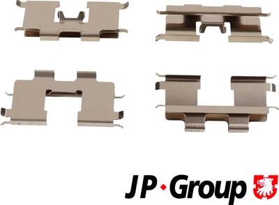 JP Group 1264004910 - Piederumu komplekts, Disku bremžu uzlikas www.autospares.lv