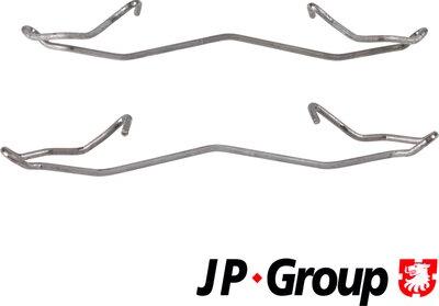 JP Group 1264004410 - Piederumu komplekts, Disku bremžu uzlikas www.autospares.lv