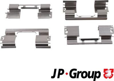 JP Group 1264005610 - Piederumu komplekts, Disku bremžu uzlikas www.autospares.lv