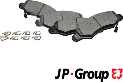 JP Group 1263603010 - Тормозные колодки, дисковые, комплект www.autospares.lv