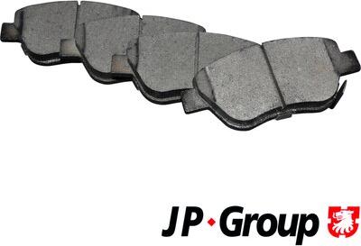 JP Group 1263603210 - Тормозные колодки, дисковые, комплект www.autospares.lv