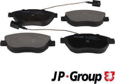 JP Group 1263607610 - Тормозные колодки, дисковые, комплект www.autospares.lv