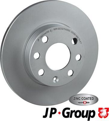 JP Group 1263104700 - Brake Disc www.autospares.lv