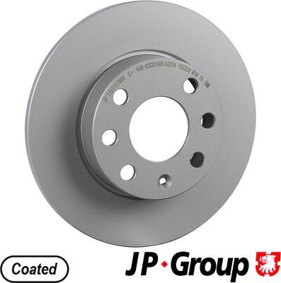 JP Group 1263107800 - Bremžu diski autospares.lv