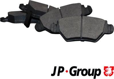 JP Group 1263700210 - Тормозные колодки, дисковые, комплект www.autospares.lv