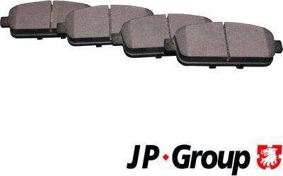 JP Group 1263701510 - Brake Pad Set, disc brake www.autospares.lv