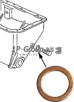 JP Group 8113850100 - Seal Ring, oil drain plug www.autospares.lv