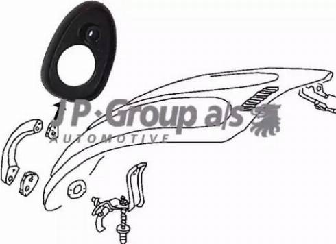 JP Group 8187350506 - Seal, boot / cargo area lid www.autospares.lv