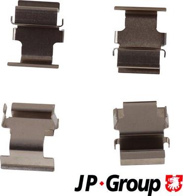 JP Group 3964002510 - Piederumu komplekts, Disku bremžu uzlikas www.autospares.lv