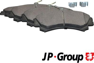 JP Group 3963600510 - Brake Pad Set, disc brake www.autospares.lv