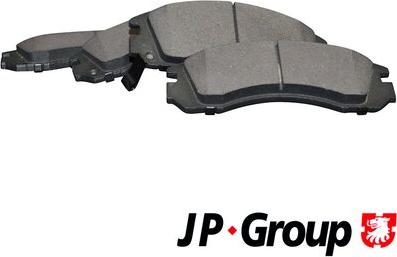 JP Group 3963600710 - Brake Pad Set, disc brake www.autospares.lv