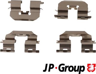 JP Group 3564003710 - Piederumu komplekts, Disku bremžu uzlikas www.autospares.lv