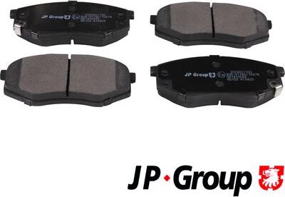 JP Group 3563601700 - Тормозные колодки, дисковые, комплект www.autospares.lv