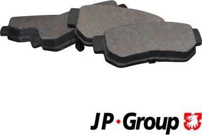 JP Group 3563700110 - Brake Pad Set, disc brake www.autospares.lv