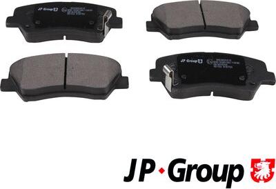 JP Group 3663604410 - Тормозные колодки, дисковые, комплект www.autospares.lv