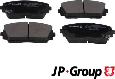 JP Group 3663604310 - Тормозные колодки, дисковые, комплект www.autospares.lv