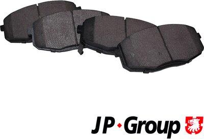 JP Group 3663600910 - Тормозные колодки, дисковые, комплект www.autospares.lv