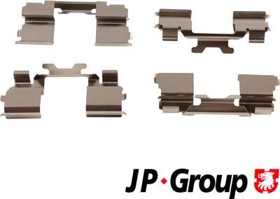 JP Group 3364003710 - Piederumu komplekts, Disku bremžu uzlikas www.autospares.lv