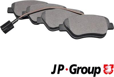 JP Group 3363601610 - Тормозные колодки, дисковые, комплект www.autospares.lv