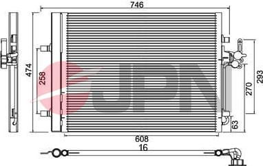 JPN 60C9096-JPN - Kondensators, Gaisa kond. sistēma www.autospares.lv