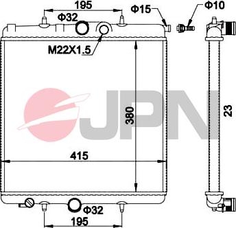 JPN 60C9040-JPN - Radiators, Motora dzesēšanas sistēma www.autospares.lv